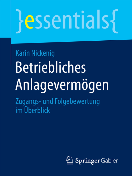 Title details for Betriebliches Anlagevermögen by Karin Nickenig - Available